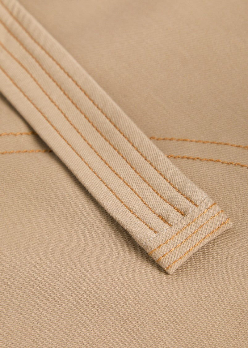 Max Mara Knee-Length A-Line Skirt With Stitched Belt Tie