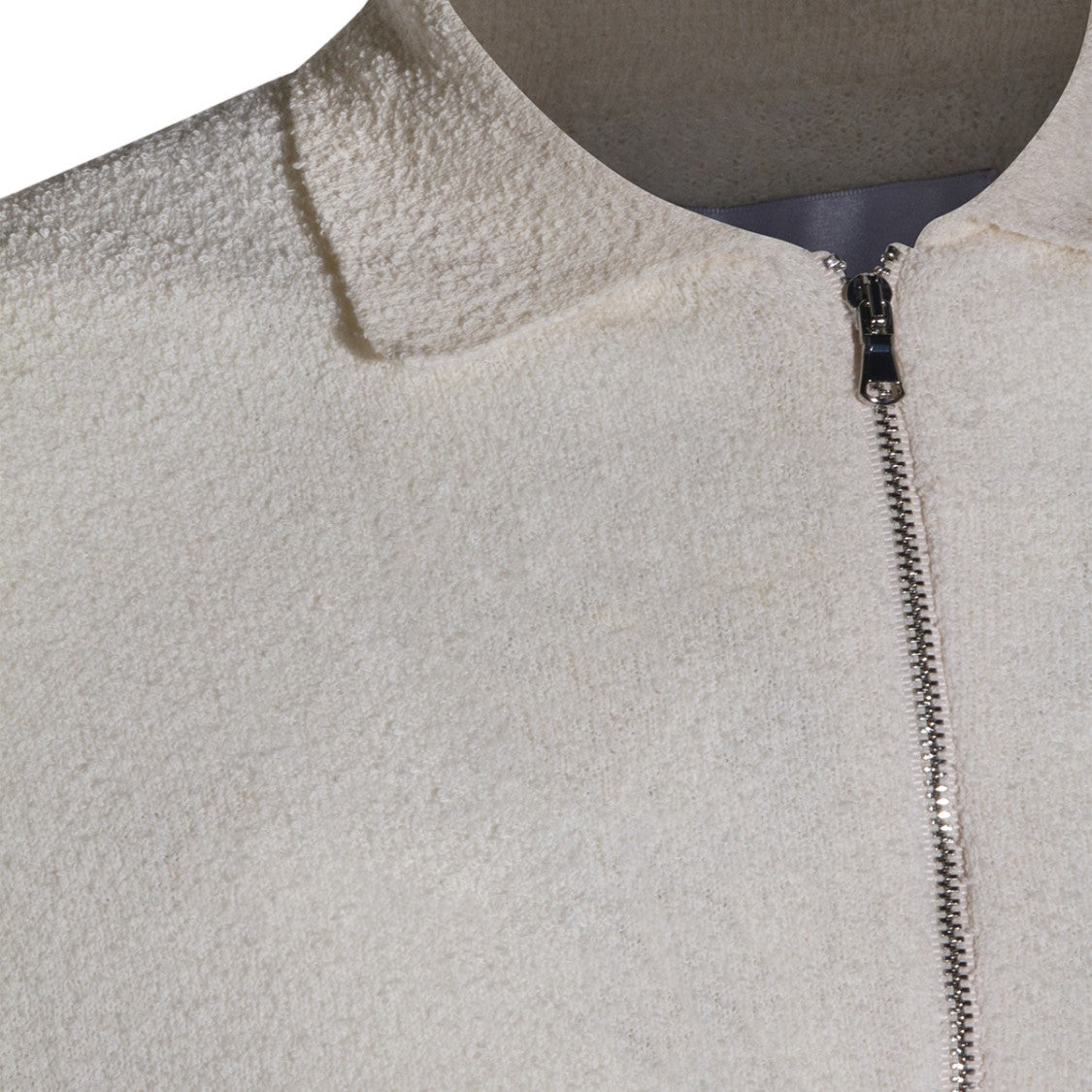 Seven Gauge Long-Sleeve Top And Zipper Detail