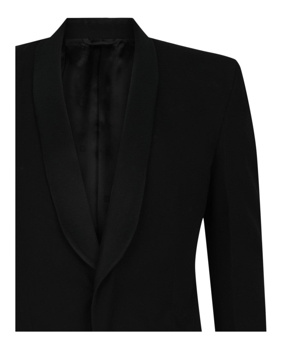 Givenchy Fitted Single-Button Blazer With Shawl Lapels And Hidden Cuffs