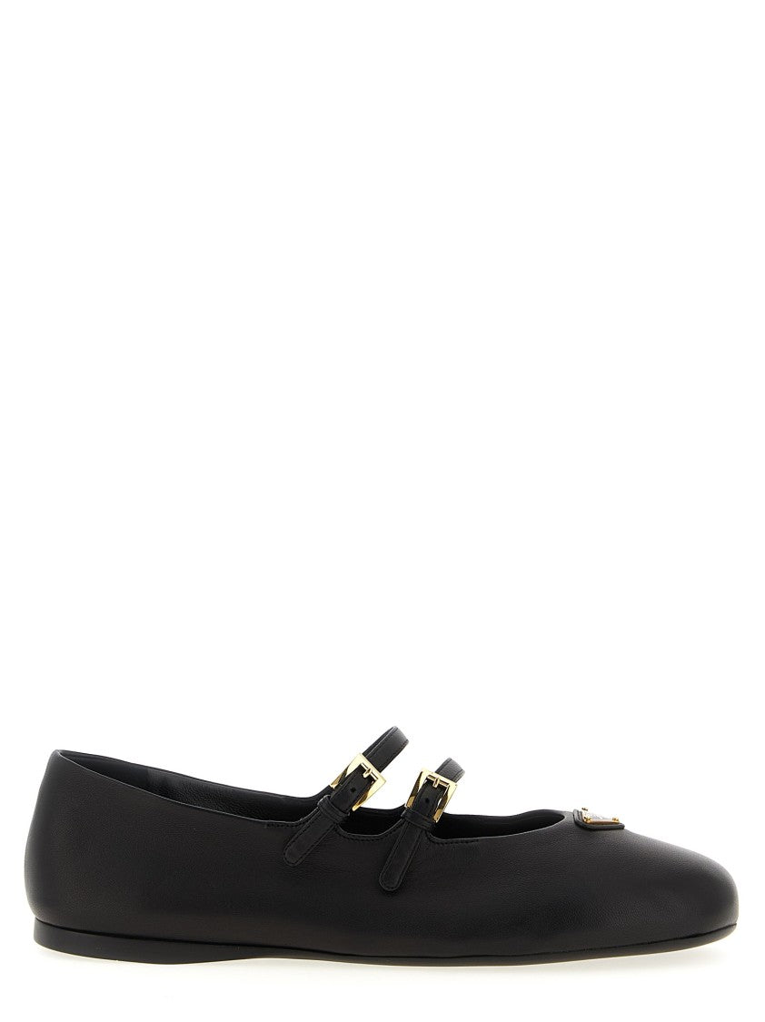 Prada Double Strap Ballet Flats