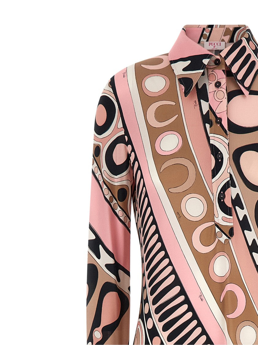 Emilio Pucci Soleil' Print Chemisier Dress
