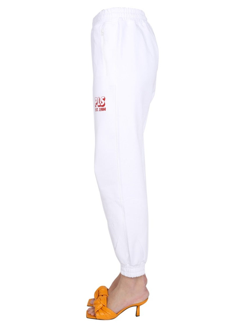 Philosophy Di Lorenzo Serafini Relaxed-Fit White Track Pants