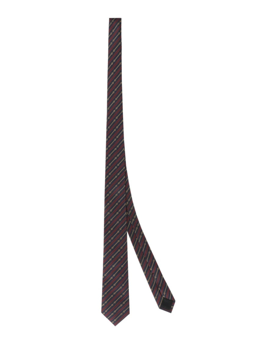 Gucci Horsebit Silk Jacquard Tie