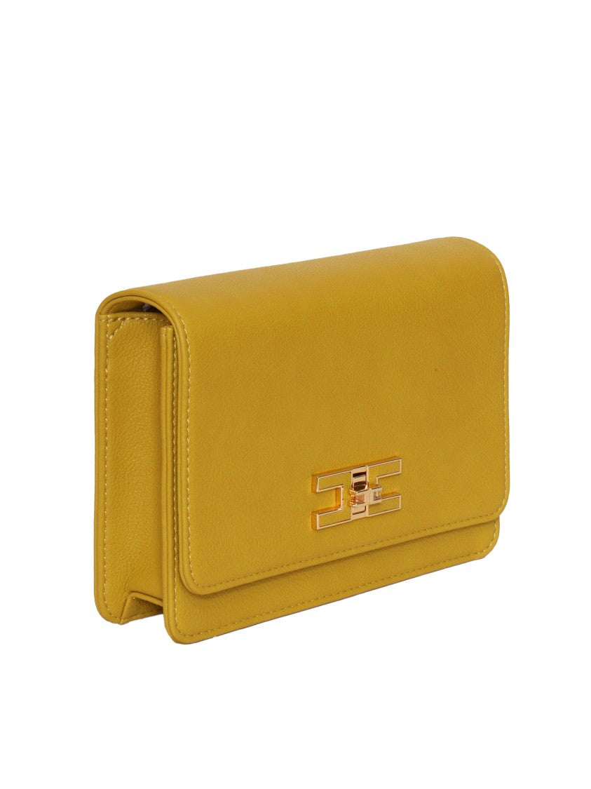 Elisabetta Franchi Yellow Clutch Bag
