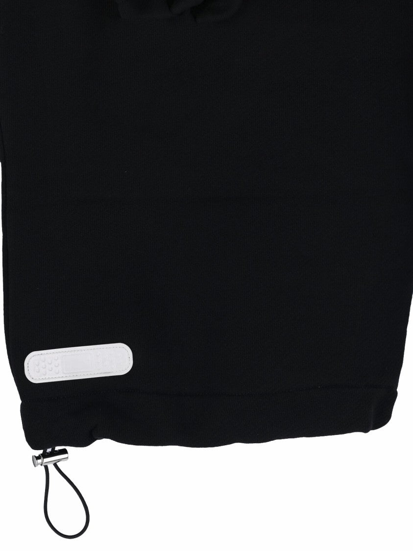 Pdf Black/White Graphic Wide-Leg Cropped Trousers