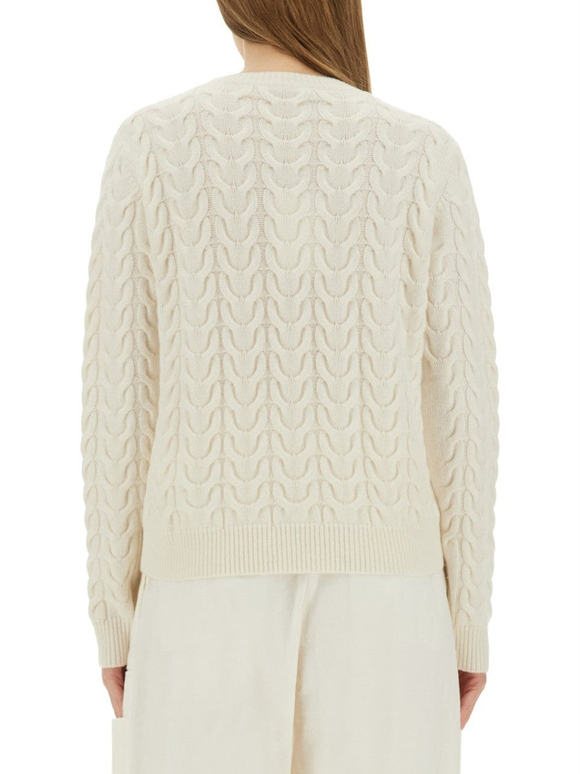 Max Mara Aramis Braided Cable Knit Cashmere Sweater