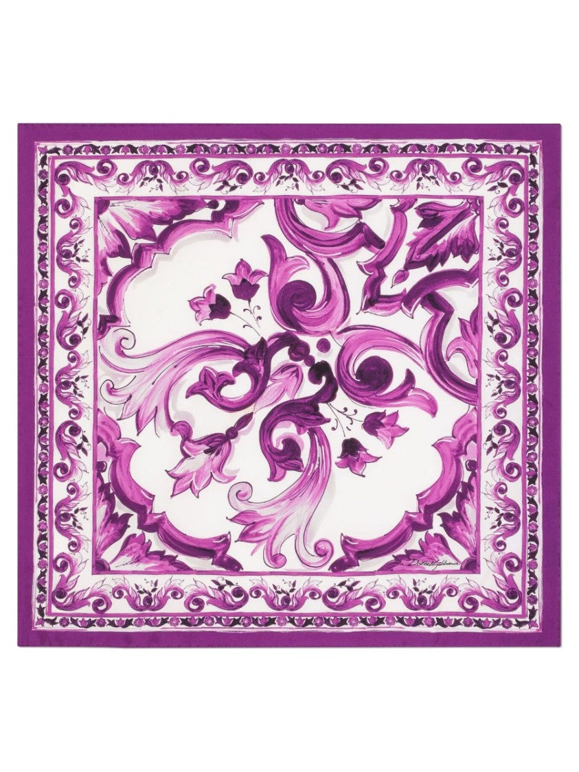 Dolce & Gabbana Twill Scarf With Print
