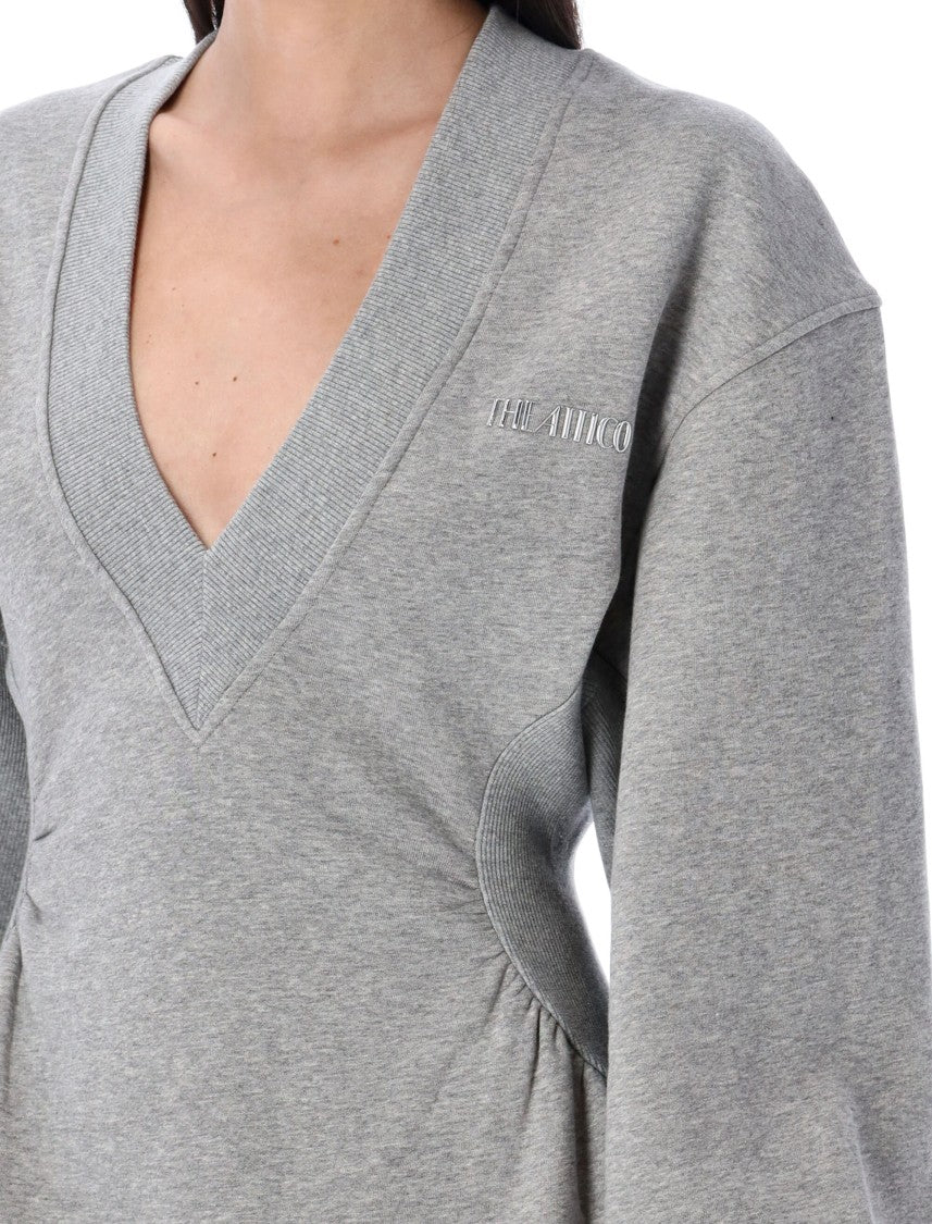 The Attico Fleece Mini Dress