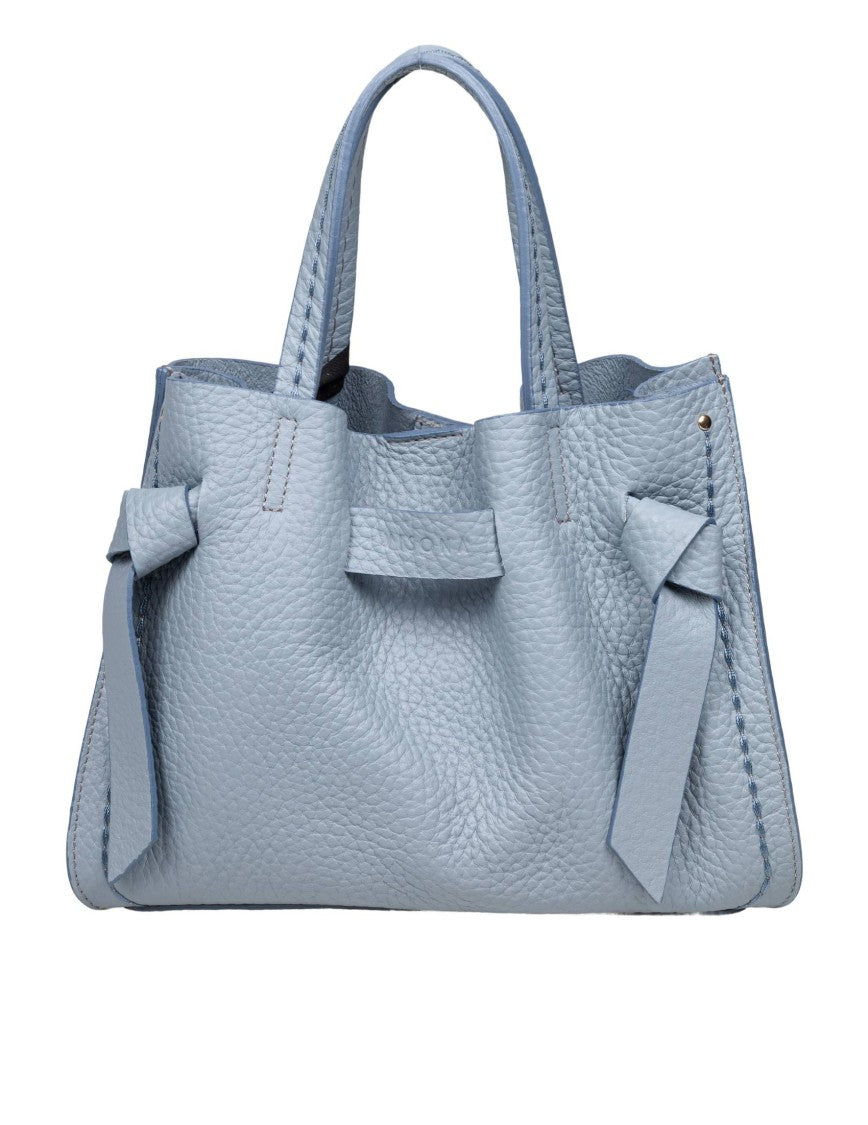Visona ' Vittoria Handbag In Sky Color Leather