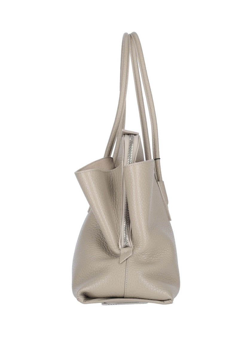 The Attico "La Passeggiata" Medium Handbag – Beige