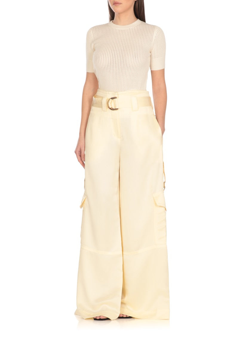 Zimmermann Ivory Viscose Pants