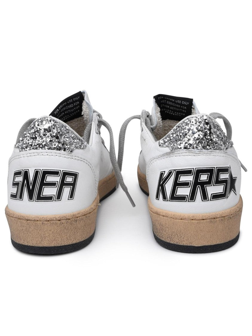 Golden Goose Superstar Sneakers In White Leather