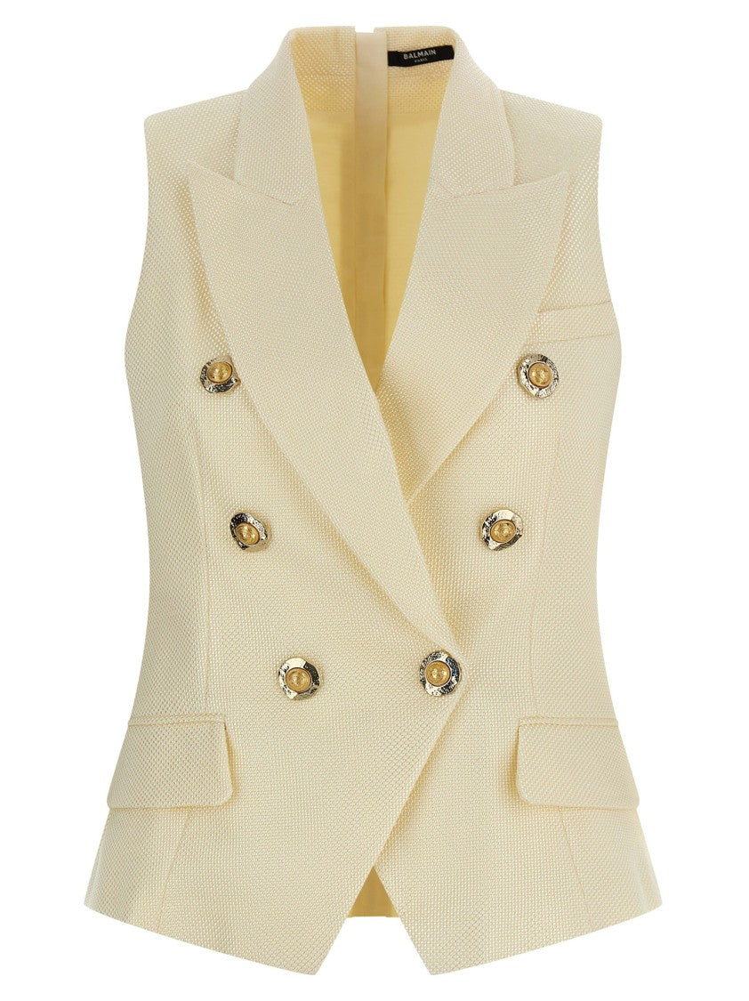 Balmain 'Gold And Gold Coin' Vest