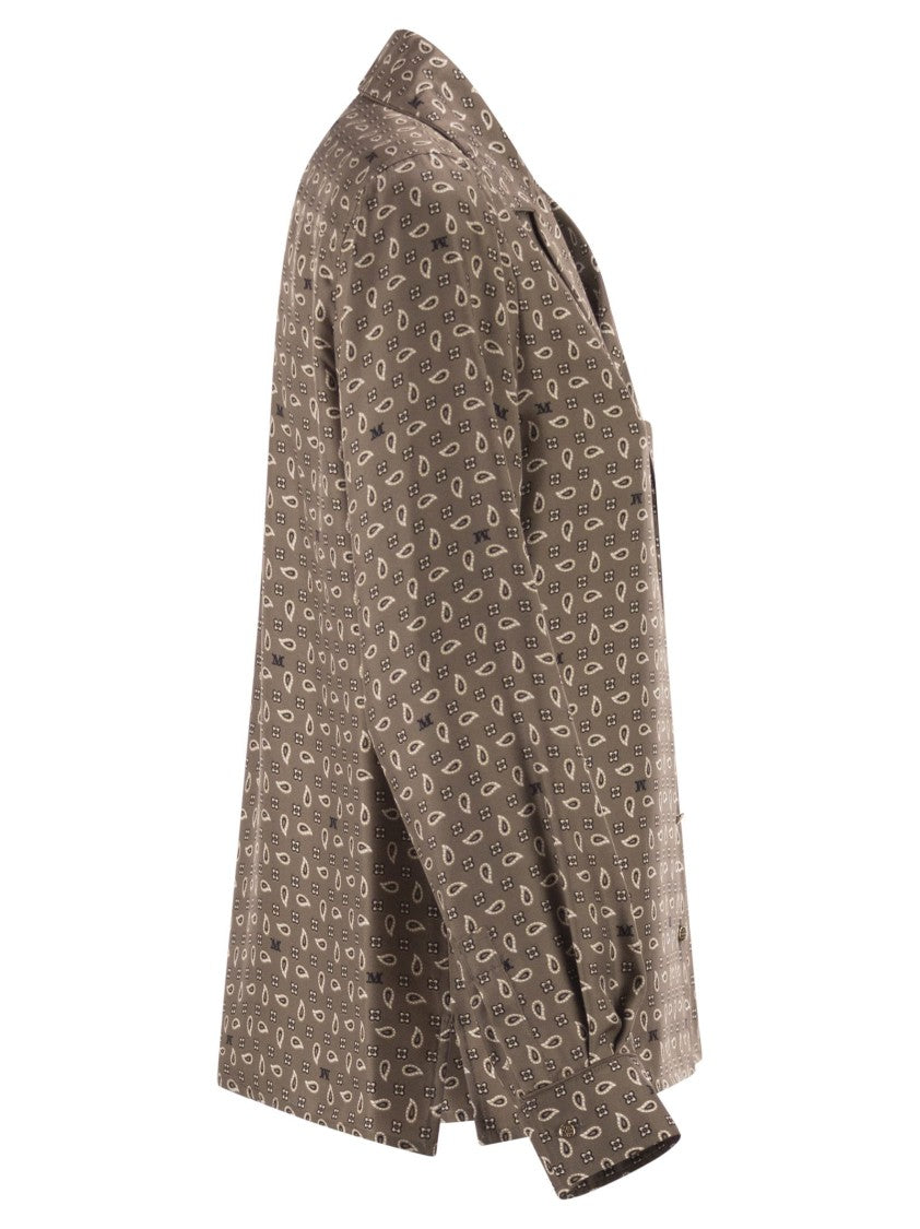 Max Mara Mxmdisco - Semi-Fitted Printed Silk Shirt