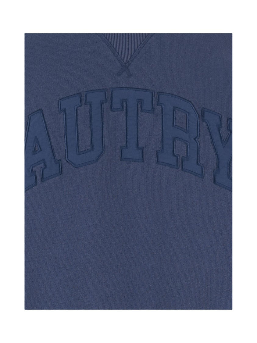 Autry Cotton Sweatshirt With Tone-On-Tone Logo Detail