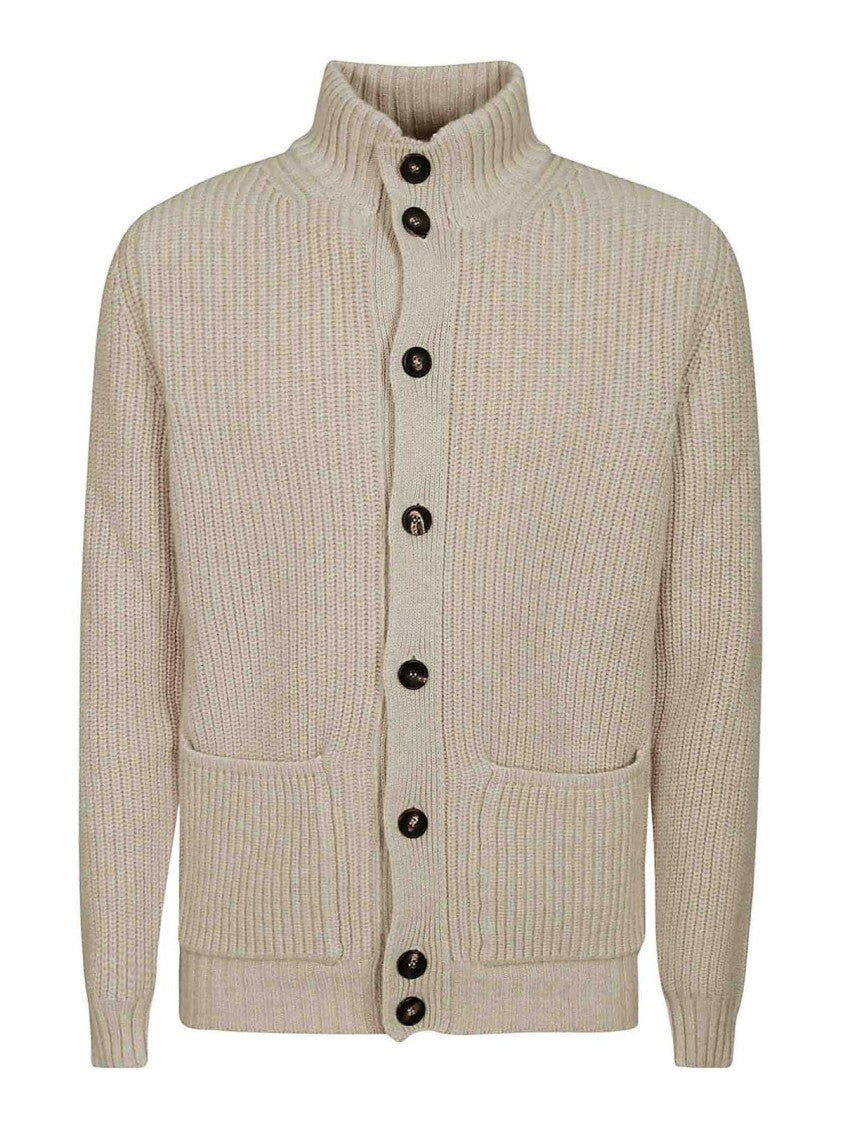 Filippo De Laurentiis Contemporary Merino Wool Cardigan