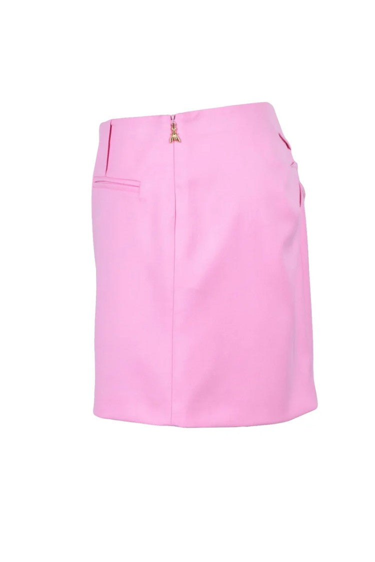 Patrizia Pepe Pink Polyester Viscose Elastane Women's Mini Skirt