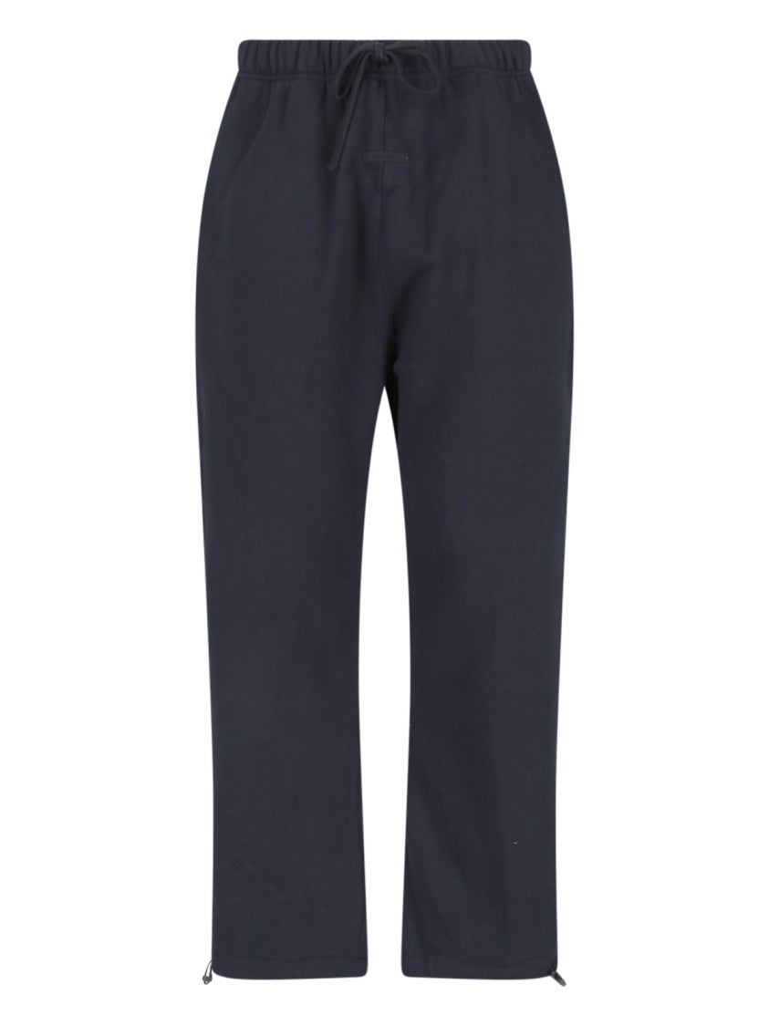 Fear Of God Essentials Dark Blue Relaxed Contrast Piping Trousers