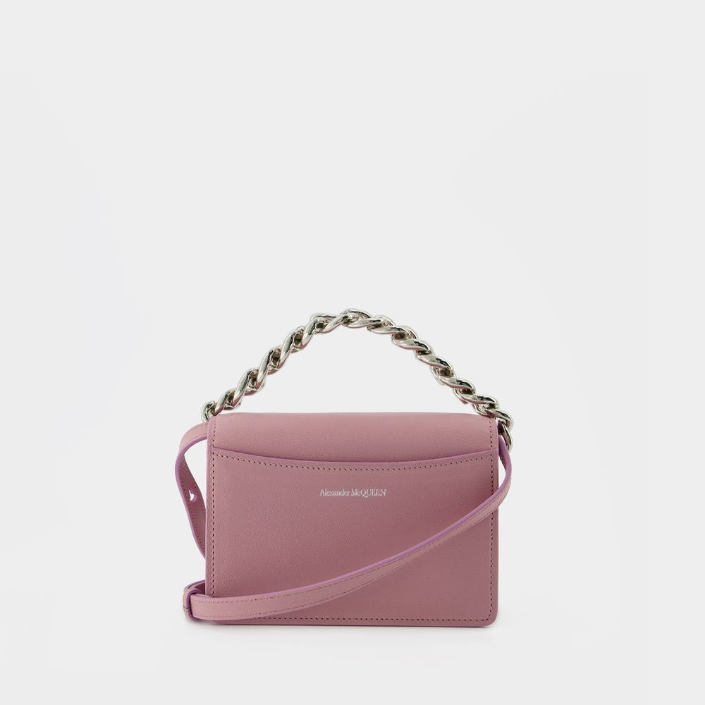Alexander Mcqueen Four Ring Mini Bag  - Pink Antique - Leather