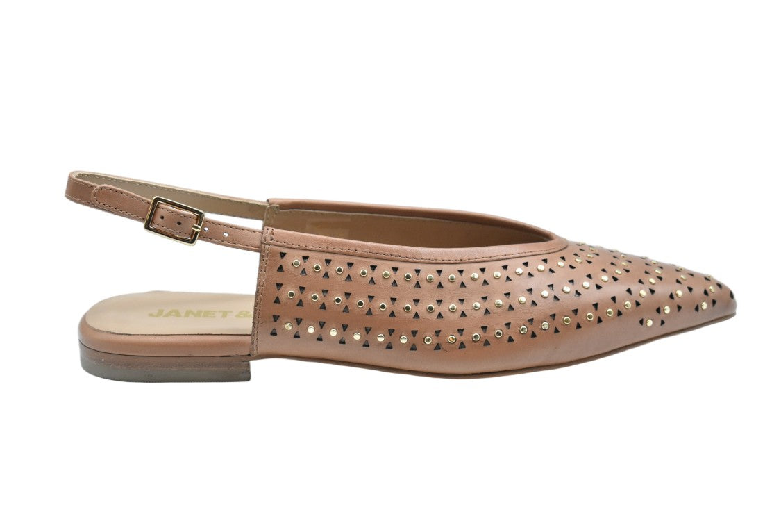 Janet & Janet Brown Laced Comfort Versatile Low Shoes