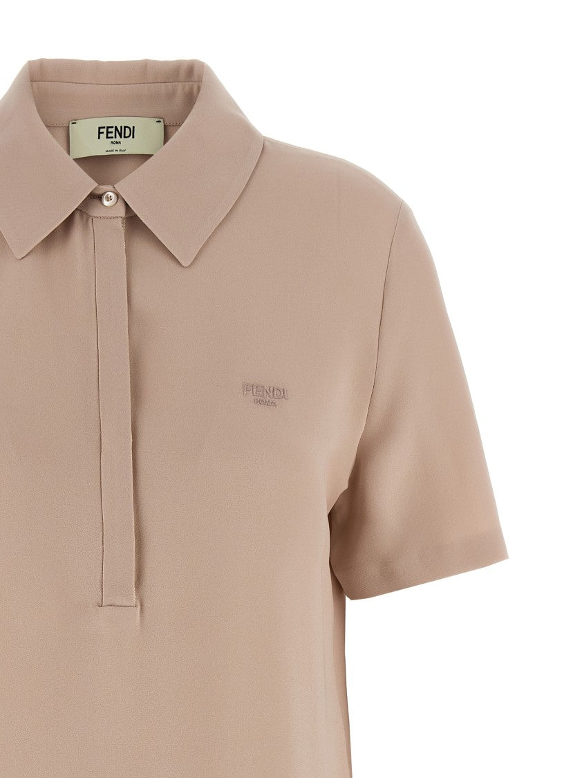 Fendi Silk Polo Shirt
