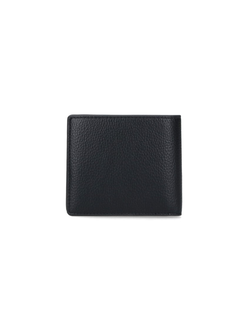Vivienne Westwood Textured Black Bi-Fold Wallet