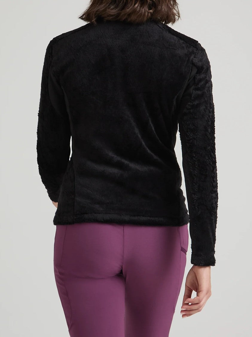 Montura High-Collared Fitted Jacket With Plush Texture And Zippered Pockets