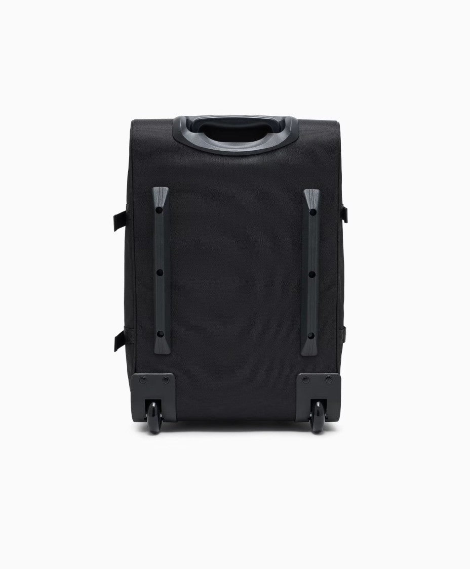 Ea7 Emporio Armani Black Polyestere Trolley With Extendable Handle And Internal Dividers