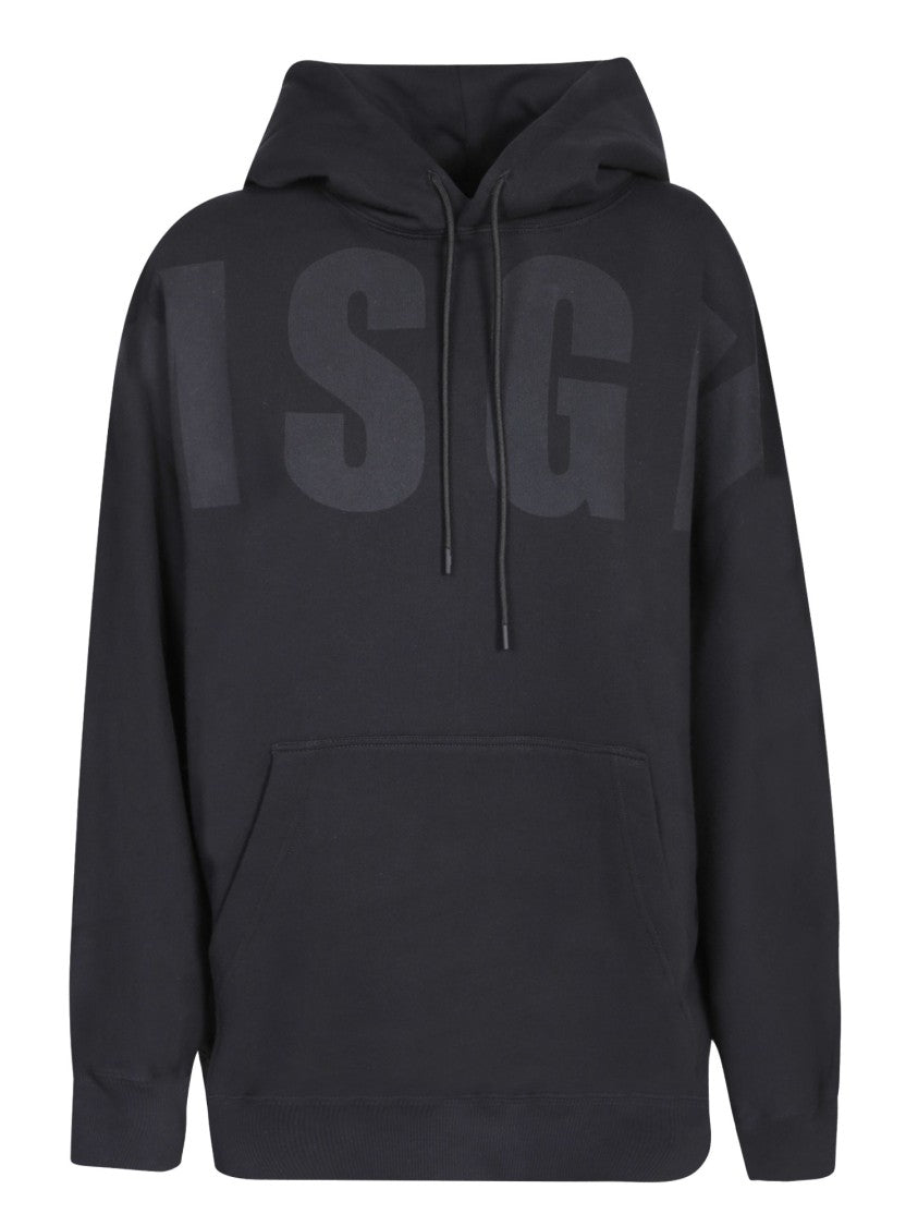 Msgm Black Hooded Sweatshirts