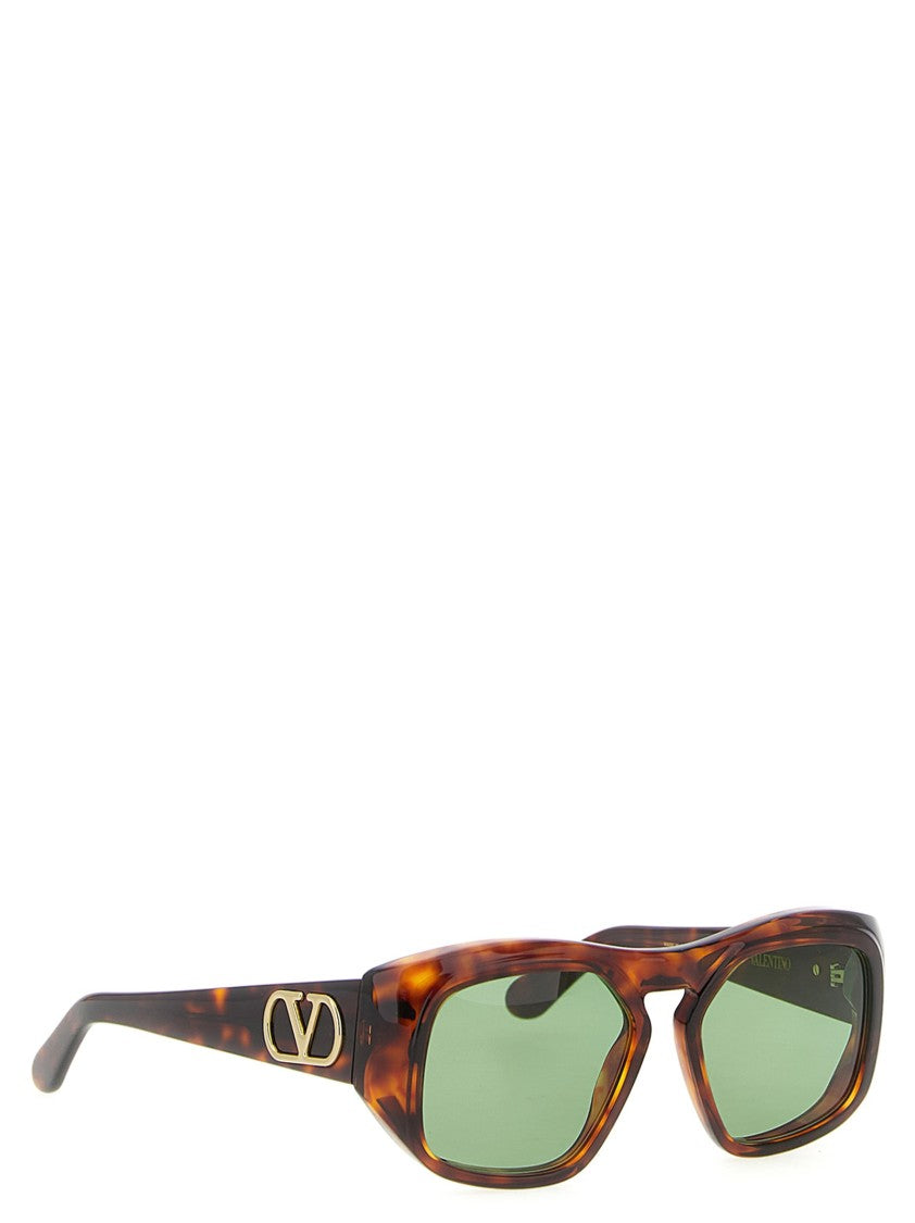 Valentino Garavani Square Thick Acetate Sunglasses