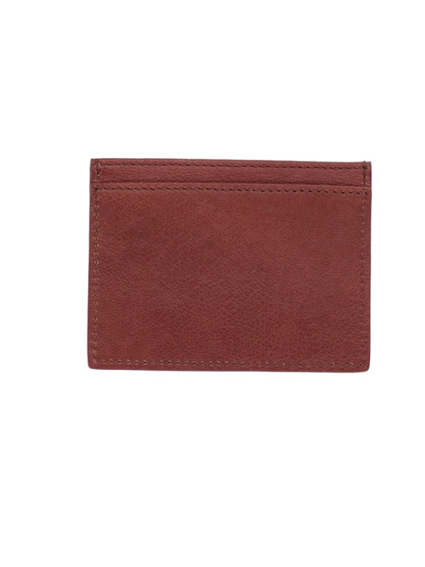 Vivienne Westwood Rectangular Brown Calf Leather Wallet With Metallic Emblem