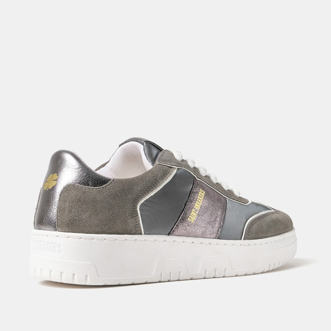 Saint Sneakers Suede And Gun Barrel Leather Sneakers