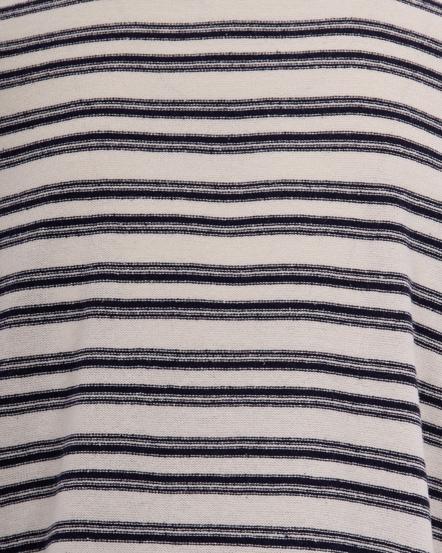 Paolo Pecora Cream Striped Knit T-Shirt