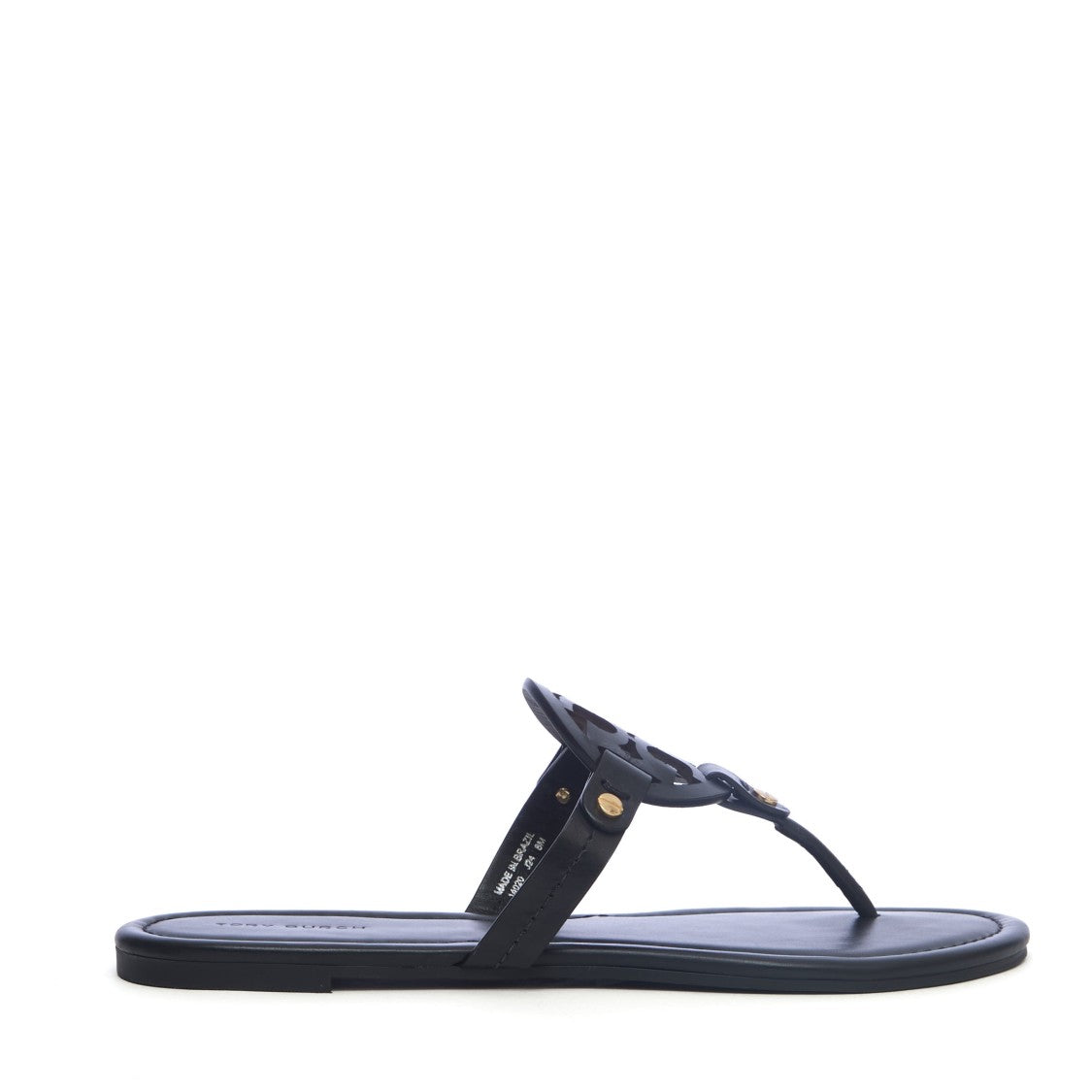Tory Burch Miller Nappa Leather Flat Sandals
