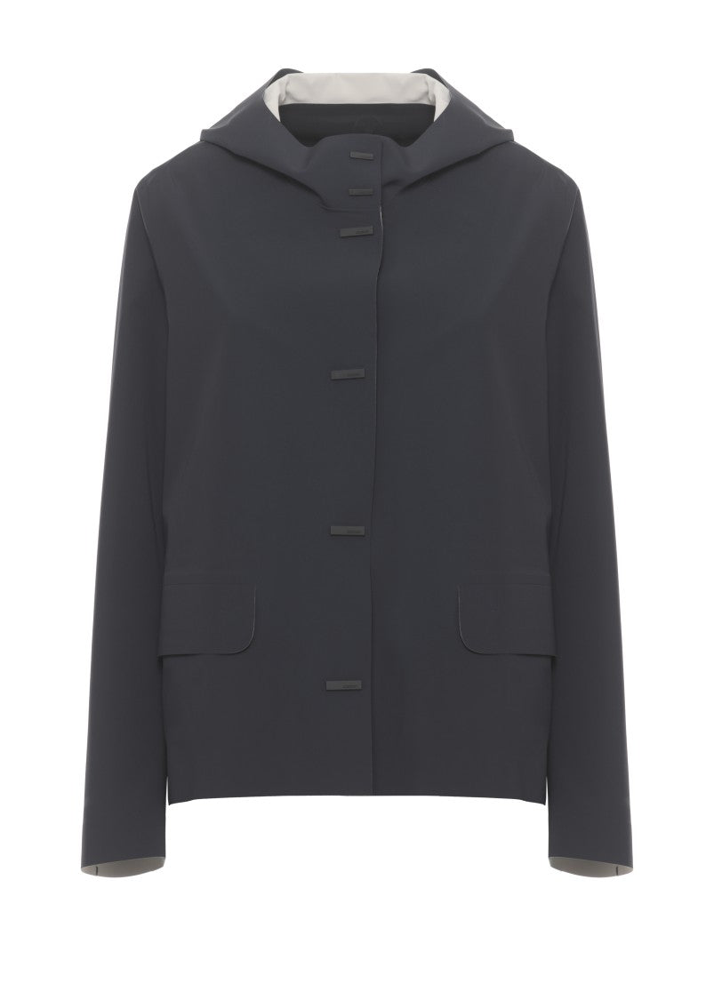 Rrd Blue Montecristo Color Hood Waterproof Jacket