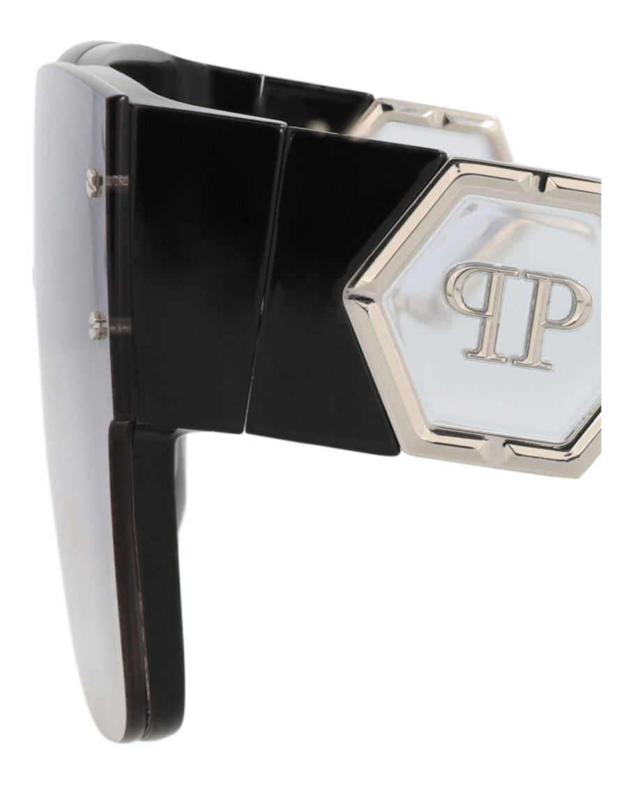 Philipp Plein Square-Frame Acetate Sunglasses With Gradient Lenses And Iconic Logo