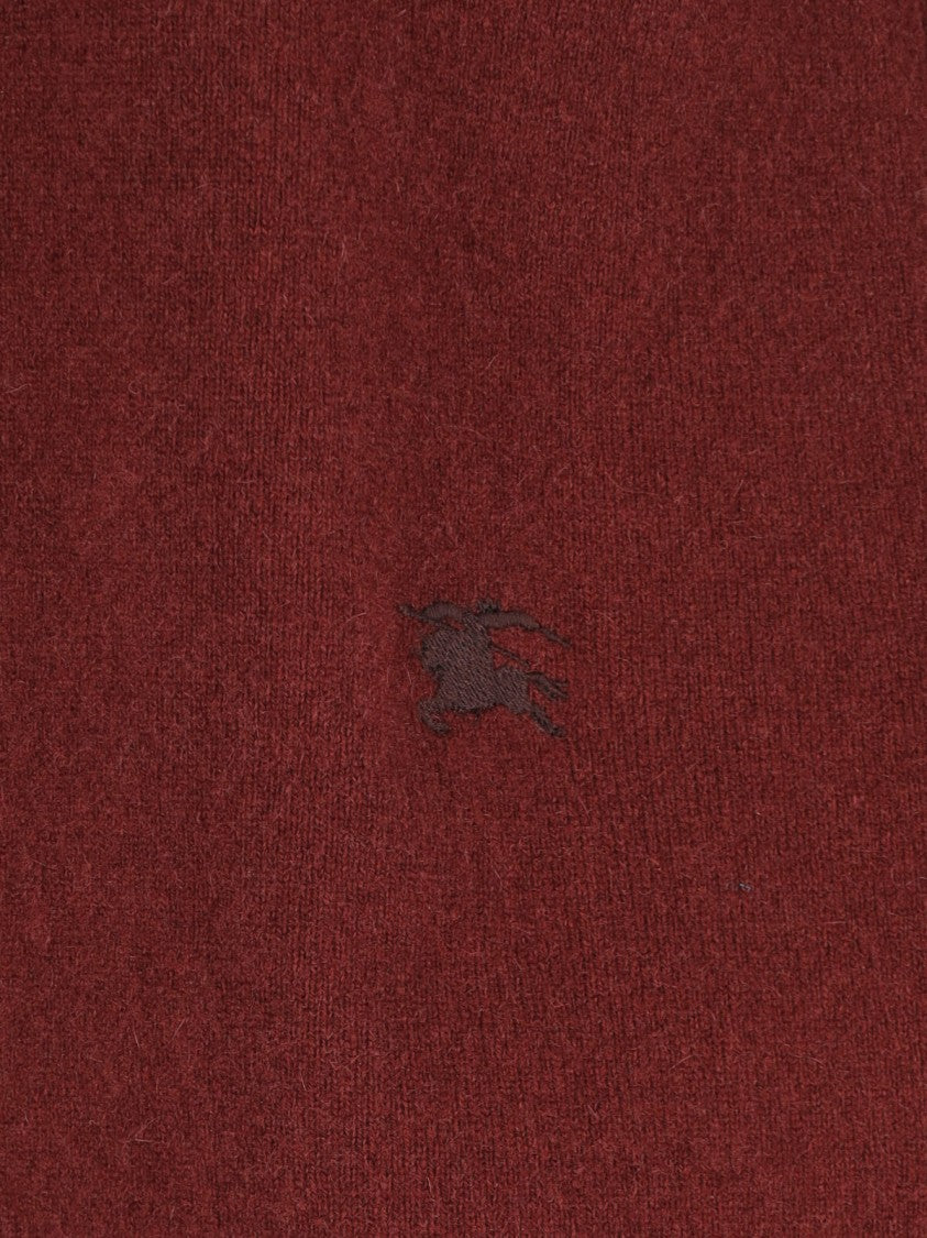 Burberry "Ekd" Cashmere Cardigan – Red