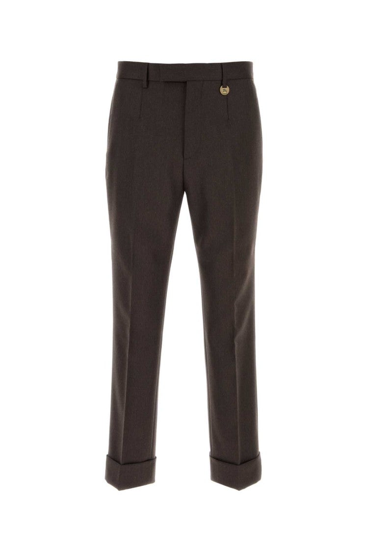 Burberry Dark Brown Wool Pant