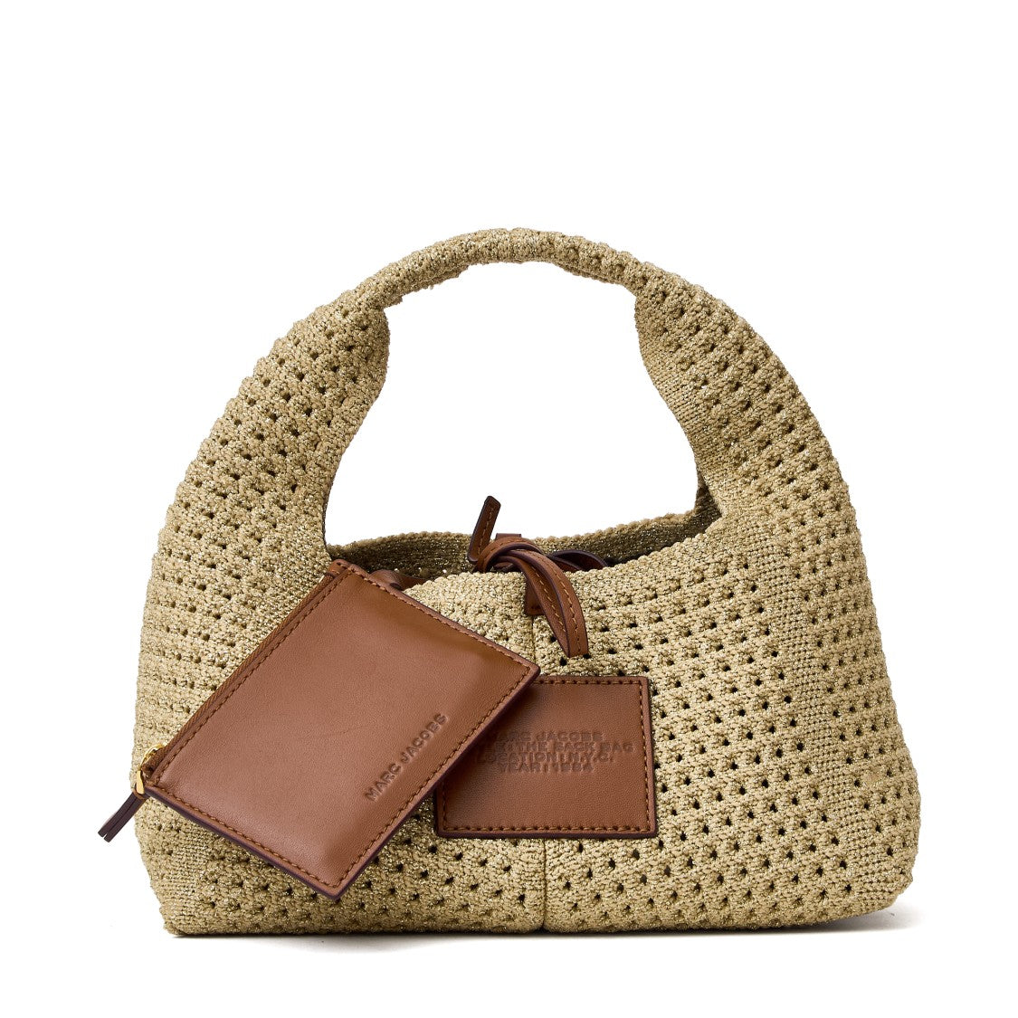 Marc Jacobs Lurex Crochet Mini Shoulder Bag With Removable Pouch