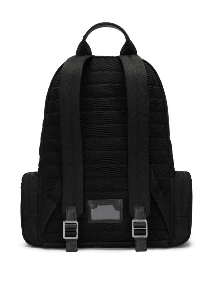 Dolce & Gabbana Sicilia Dna Nylon Logo Black Backpack
