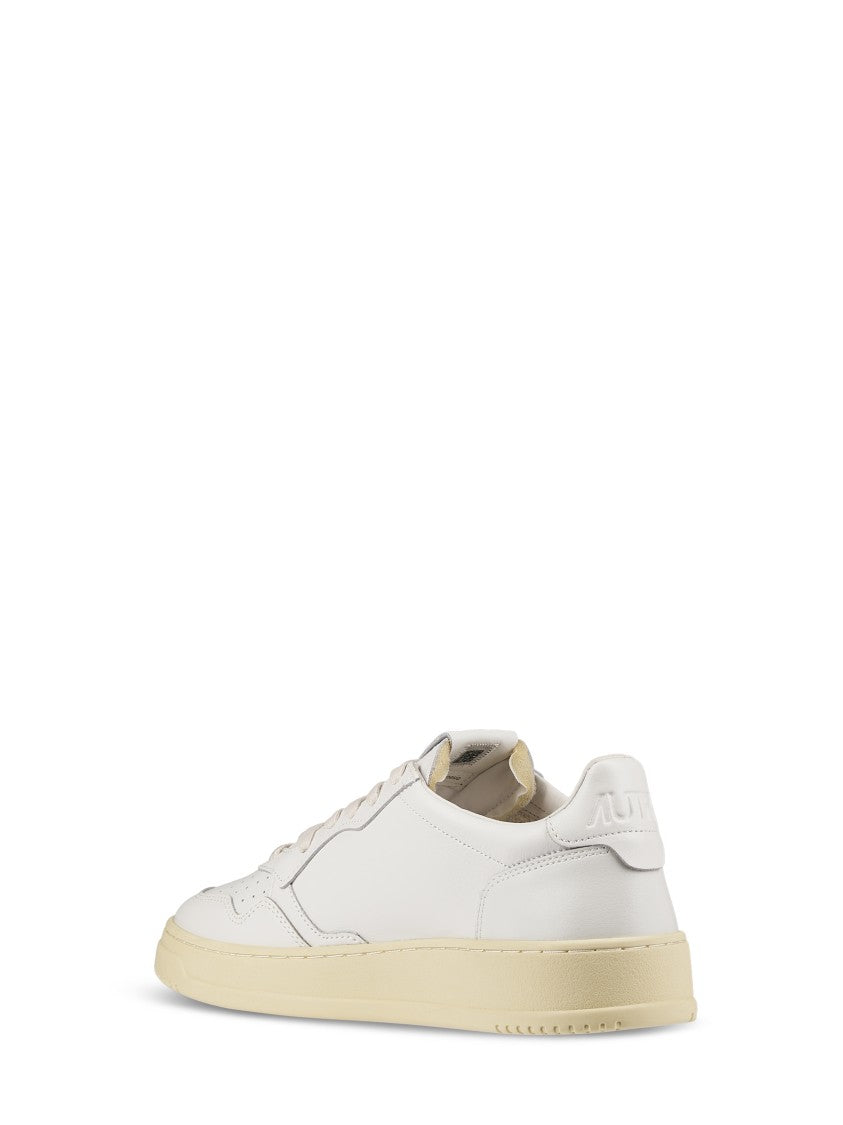 Autry Leather Sneakers With Perforated Detailing