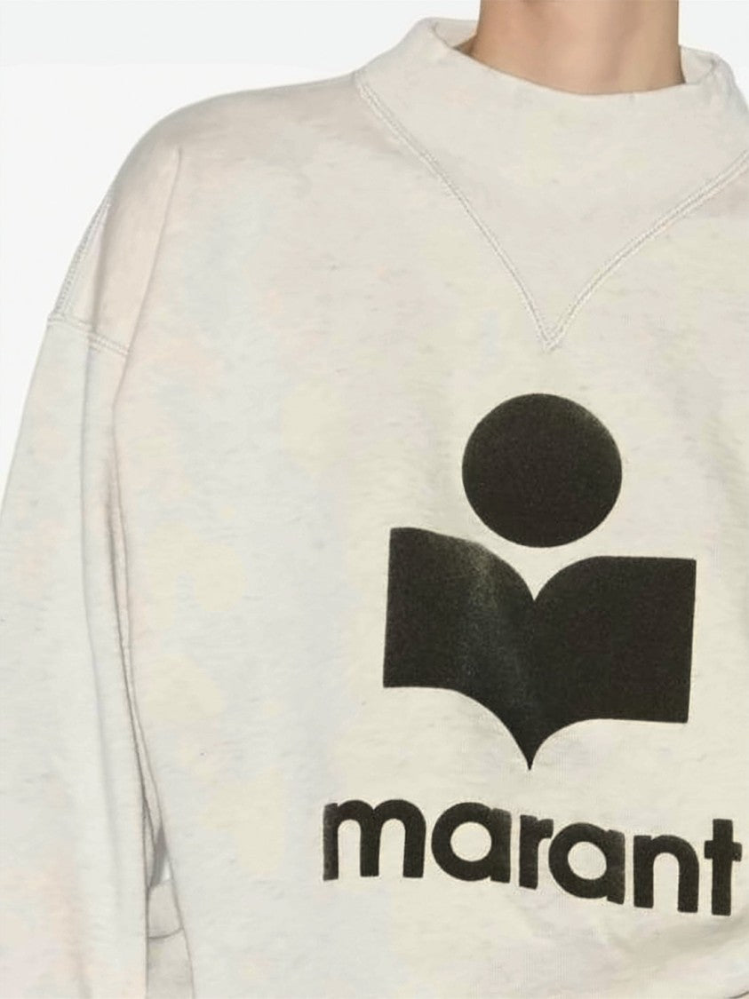 Isabel Marant Relaxed-Fit Crewneck Sweatshirt With Graphic Logo Detail