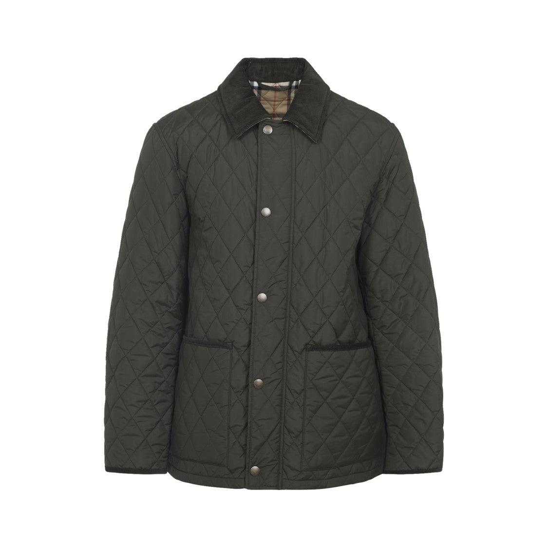 Burberry Quilted Casual Jacket With Classic Collar