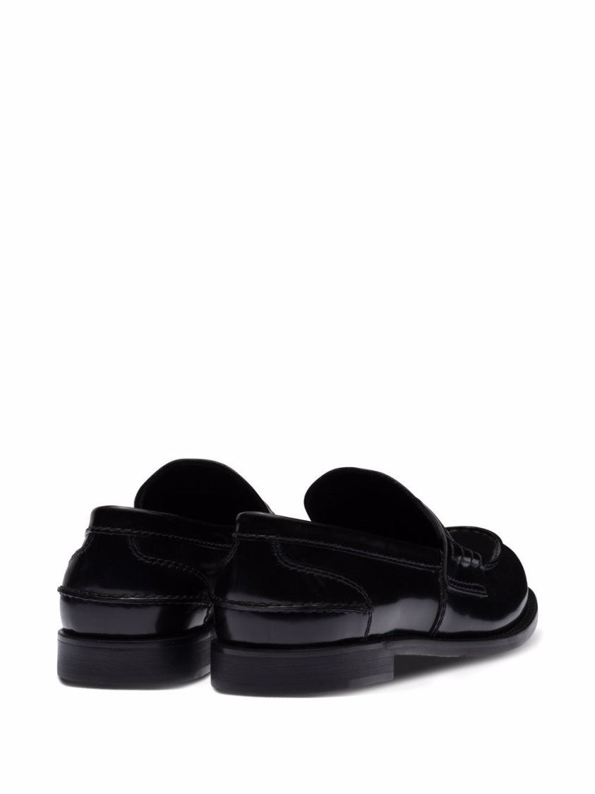 Miu Miu Brushed Leather Loafers