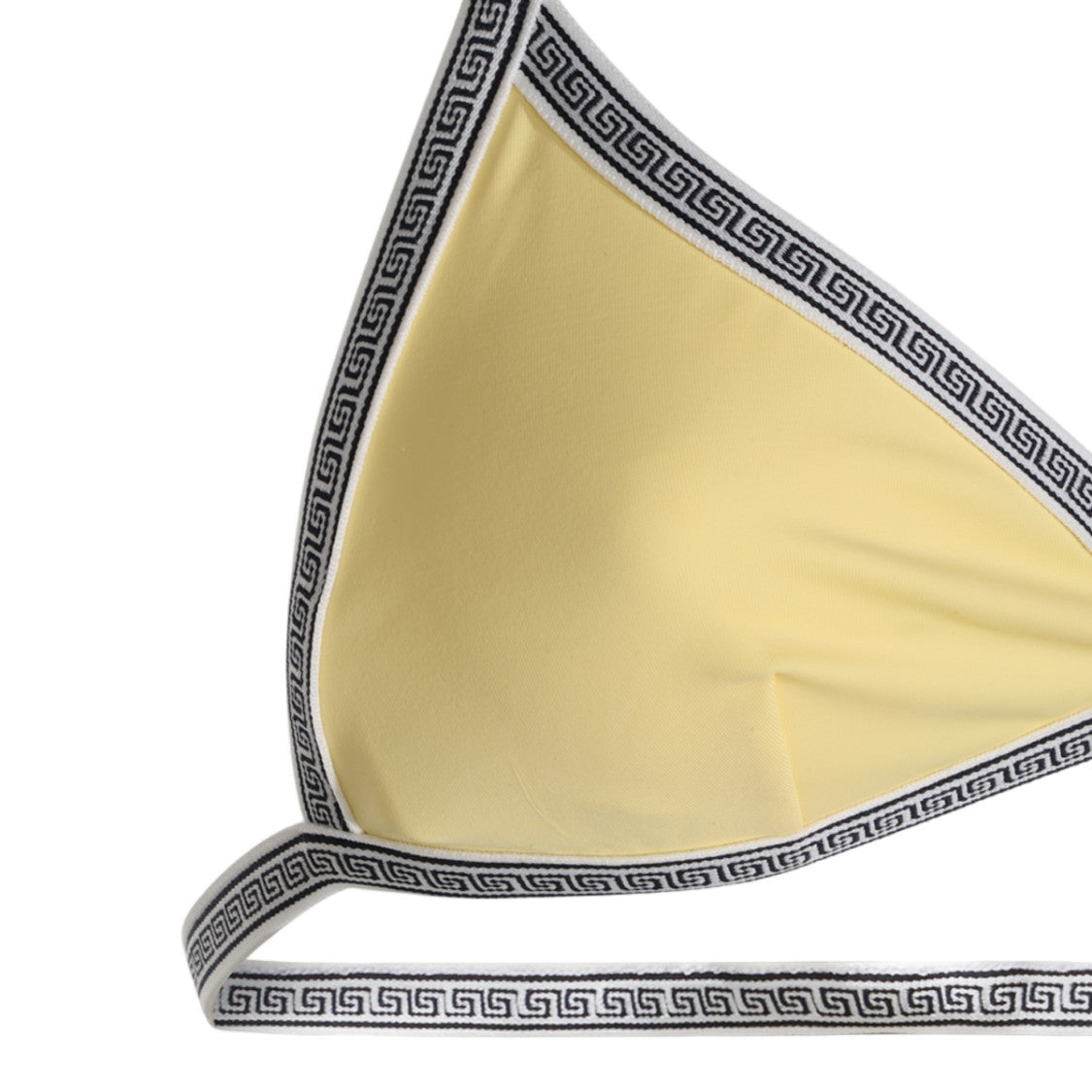 Versace Triangle Bikini Top With Greek Key Trim