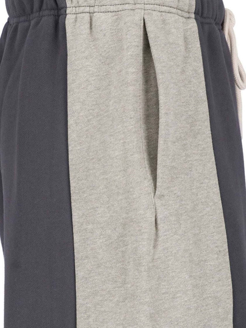 Fear Of God Essentials Grey Cotton Panel Design Wide-Leg Sweatpants