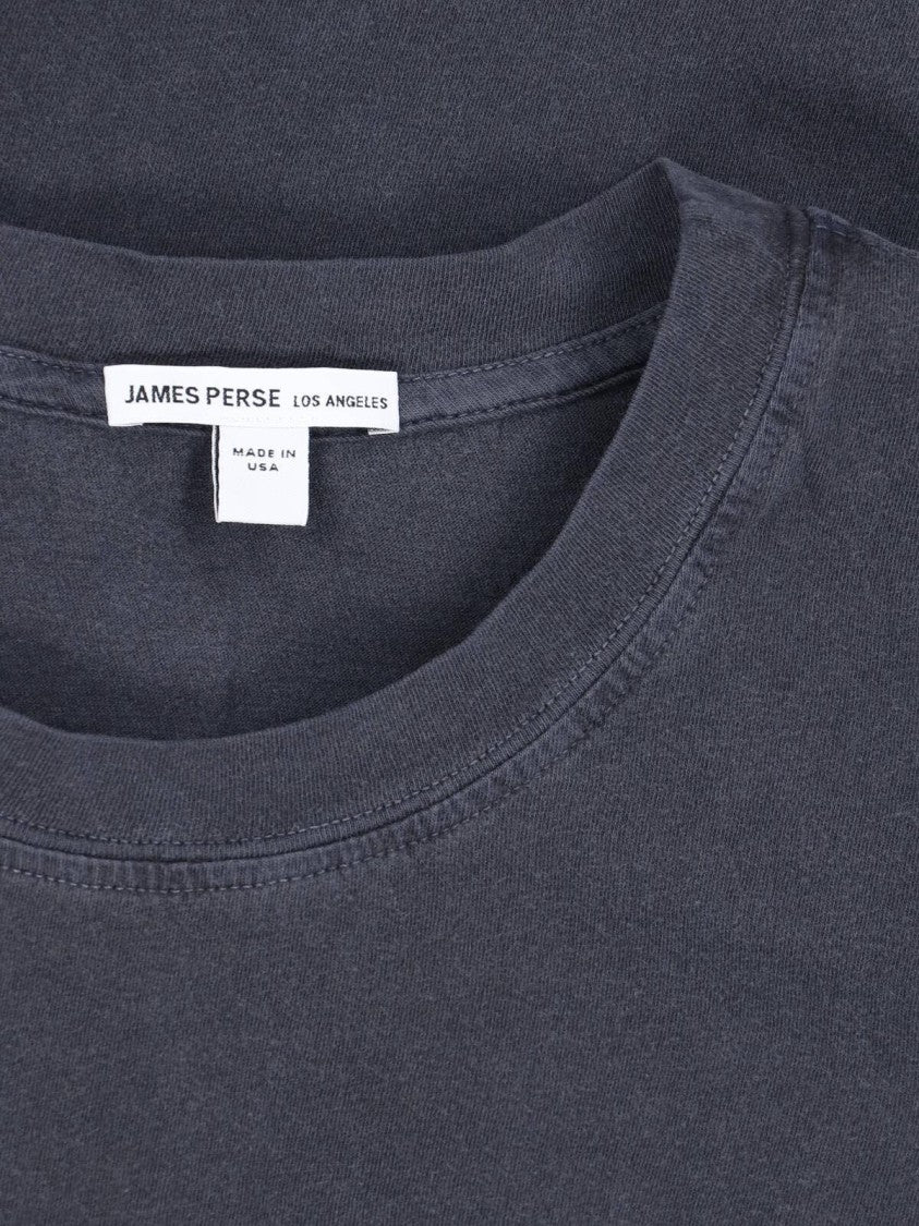 James Perse Blue Vintage-Inspired Cotton T-Shirt