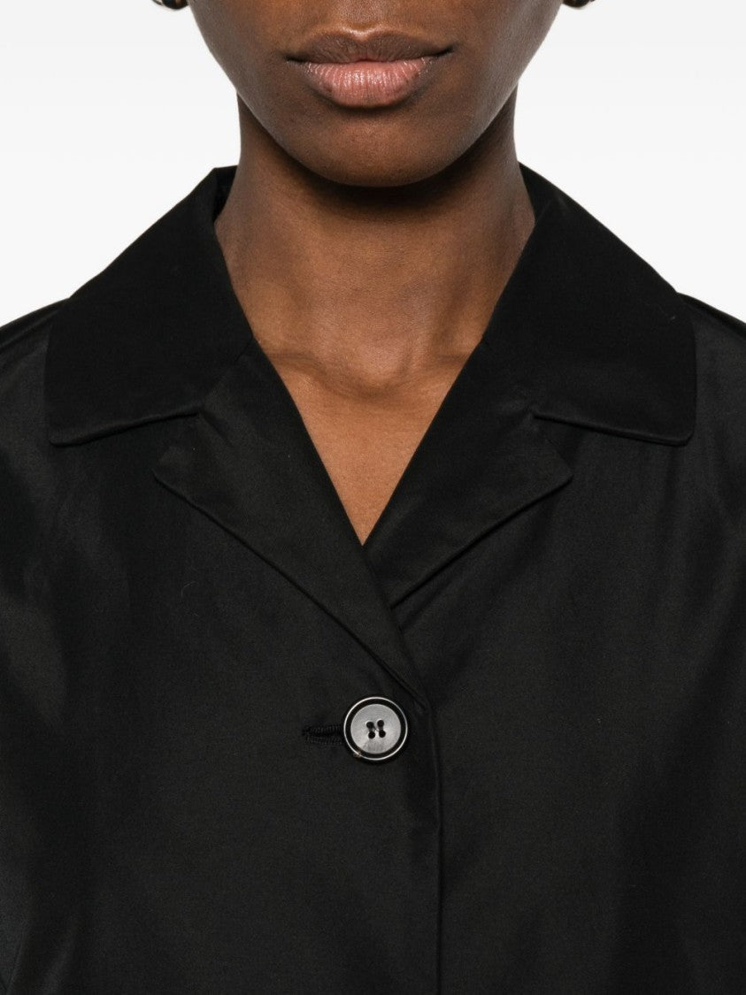 Max Mara Single-Breasted Black Jacket With Three-Button Closure