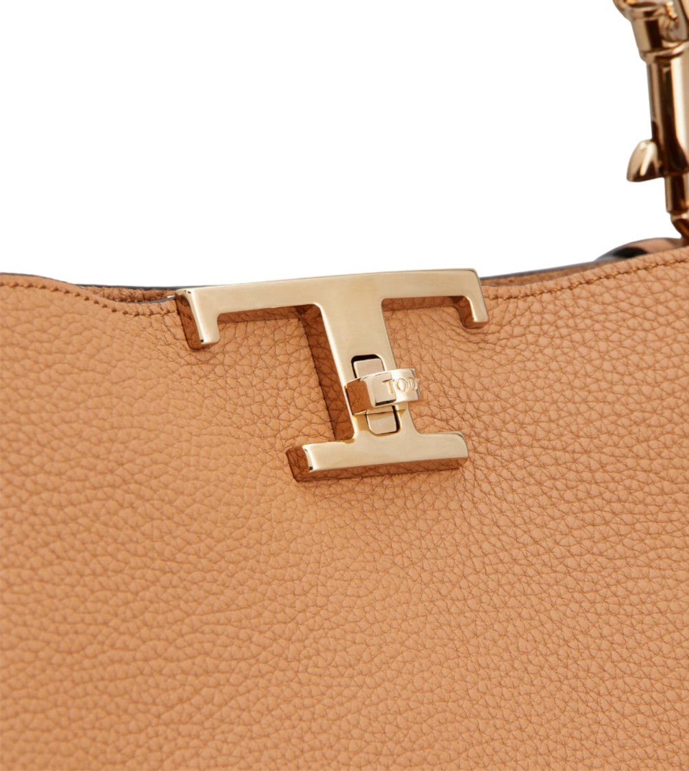 Tod's Structured Shoulder Bag With Pebbled Texture
