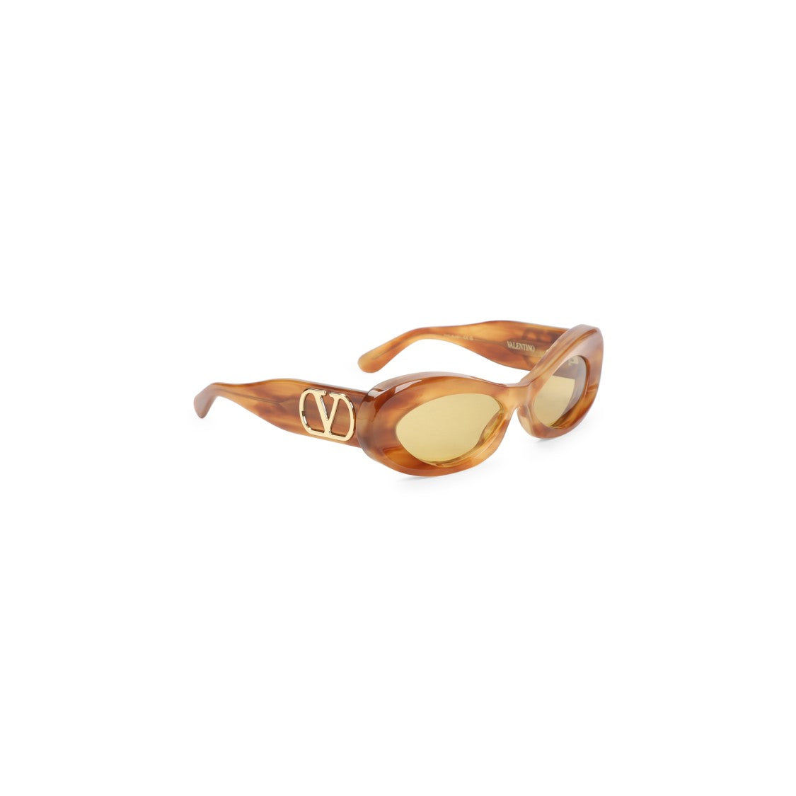 Valentino Garavani Brown Acetate Sunglasses